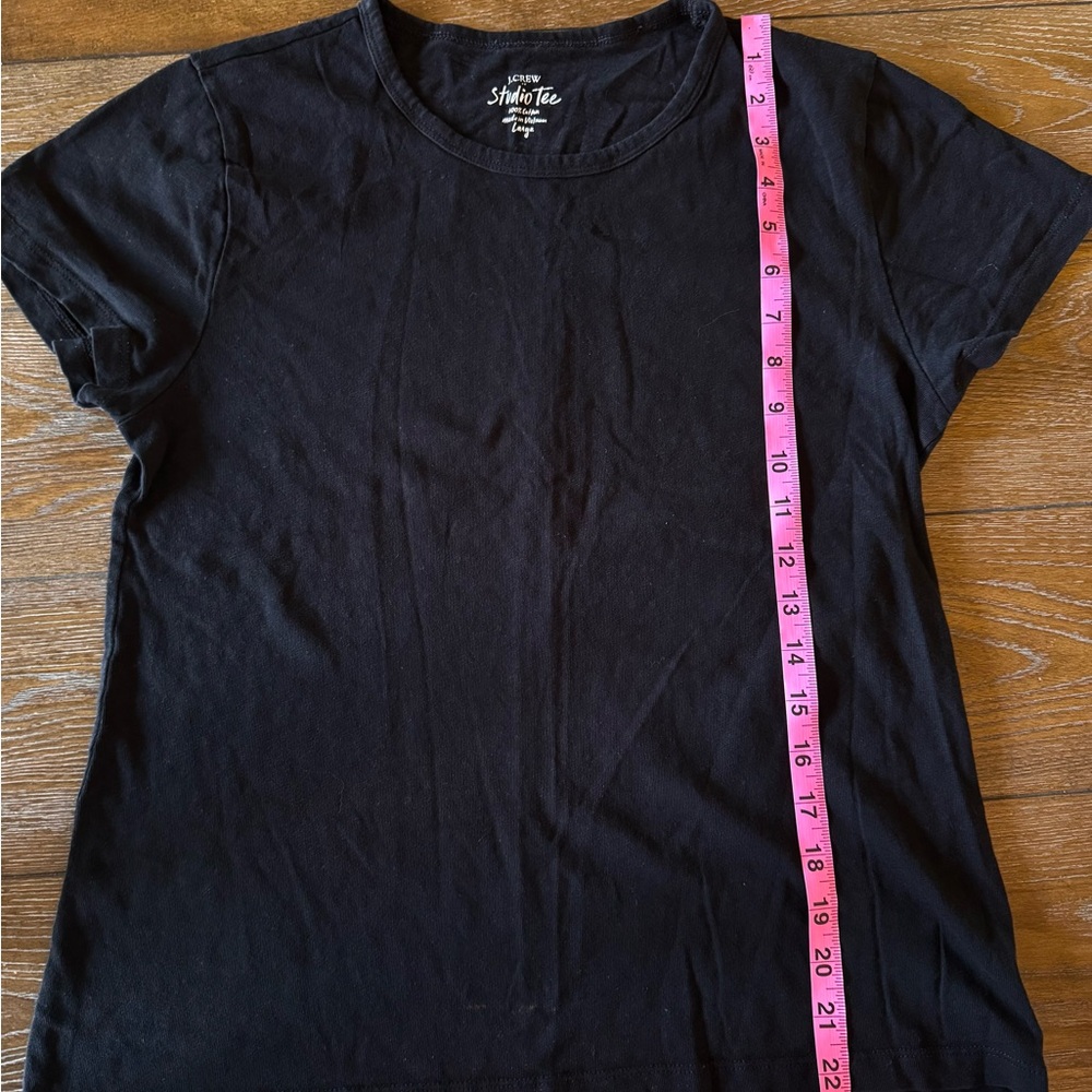 J. Crew Classic Black Short Sleeve Tee